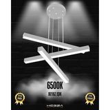 Hegza Lighting Trillizo (Gri Kasa, Beyaz Işık) Ledli Modern Sarkıt Linear LED Avize Salon Mutfak Oturma Odası Yatak Odası Antre Hol LED