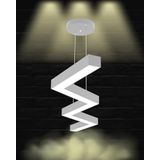 Hegza Lighting ZİGZAG Ayarlanabilir Sarkıt LEDli Modern Gri Kasa Led Avize (3000K (Sarı Işık))