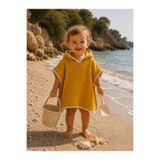 Heianmono Kids 4 Kat Çoban Dikişli Müslin Bebek / Çocuk Pançosu - Hardal