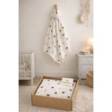 Heianmono Müslin Bebek Battaniyesi %100 Pamuk (80X80 Cm) - Beyaz - Kahverengi - Sarı - 80 x 80