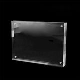 HEIBTENY 1 adet manyetik akrilik fotoğraf çerçevesi şeffaf akrilik fotoğraf çerçevesi manyetik poster standı manyetik resim çerçevesi (9 x 12,8 cm)