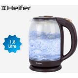 Heifer LED Işıklı Cam Kettle Renk Değiştiren Su Isıtıcısı - Turuncu