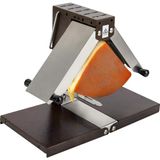 Heıheızı Elektrikli Raclette Peynir Eritici - Ayarlanabilir Yükseklik ve Açı Eritme Kontrolü ile 1000W Yarım Yuvarlak Ticari Peynir Isıtıcı Hızlı Isıtma Paslanmaz Çelik Raclette Izgara - Siyah