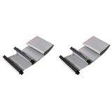 Heiikiuy 2X 40 Pin Veri Kablosu Kadın IDE Kablosu Değiştirin Çift Sıralı IDE Veri Uzatma Kablosu Sunucu Sabit Disk için 30cm