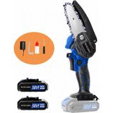 Heilber 4'' 10CM Portatif Dark Blue Akülü Ağaç Dal Budama Testeresi