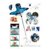 Heilber 4800Wf Devir Ayarlı 6 Kademeli Dark Blue Elektrikli Alçı Boya Ve Harç Karıştırıcı