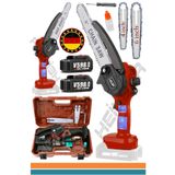 Heilber Alman V5988 25CM Zincir Yağlamalı Çift Akülü Budama Testeresi Şarjlı Ağaç Dal Budama Kesme Testere
