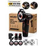 Heilber Ba011537 Akülü Mini Taşlama Makinesi 3 İnç Şarjlı Avuç Taşlama Spiral Kesme Makinesi 2 Akülü Profesy