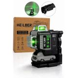 Heilber Ba0115372 12 Satır Şarjlı Yeşil Işık Lazer Hizalama Ve Terazi Cihazı – 12V 2Ah Akülü, Otomatik Hassa