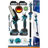 HEİLBER V598/21v +2 Batarya Ba01062b 15cm Akülü Dal Budama Testeresi Ve 30mm Şarjli Dal Budama Bağ Makasi