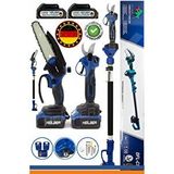 HEİLBER V598/21v +2 Batarya Ba01062m 15cm Akülü Dal Budama Testeresi Ve 30mm Şarjli Dal Budama Bağ Makasi