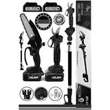 HEİLBER V598/21V +2 BATARYA BA01062S1 15CM AKÜLÜ DAL BUDAMA TESTERESİ VE 30MM ŞARJLI DAL BUDAMA BAĞ MAKASI