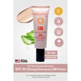 Heiluna SPF 30 BB Krem 30 ml – Niacinamide & Aloe Vera ile Aydınlatıcı, Nemlendirici ve Güneş Koruma Medium