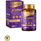 HEILVION Biotin 5.000 Mcg - Biotin, Çinko, Selenyum, Bakır Içeren Saç ve Tırnak Vitamini ( 30 Tablet ) - Aromasız