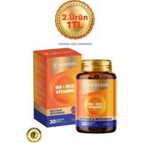 HEILVION Vitamin B12 (Metilkobalamin) Folik Asit (Metilfolat) 30 Dil Altı Tablet (B12-B9) - Çilek