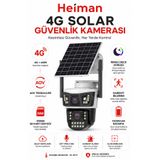 Heiman HM-850 2 Kameralı Solar PTZ 4G Sim Kartlı Kamera