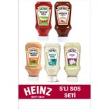 Heinz 5'li Sos Paketi (Ranch, Amerikan Burger, Barbekü, Sarımsak, Mexican Chilli)