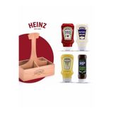 Heinz Ahşap Sosluk Hediye Paketi (Ketçap 460 G, Mayonez 400 G, Hardal 445 G, Hp Barbekü Sos 465 G)