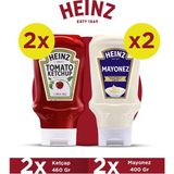 Heinz Ketçap 460 gr ve Mayonez 400 gr Fırsat Paketi (2 'li Ketçap 460 gr + 2 'li Mayonez 400 Gr) - 1,3 kg