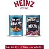 Heinz Meksika Kırmızı Fasulye 400 gr + Baked Beans 415 gr - 10 gr