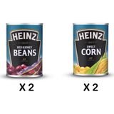 HEINZ Salata Lezzet Paketi 2'li Mısır Konservesi 400 gr + 2'li Meksika Fasulyesi Konservesi 400 gr - 800 gr