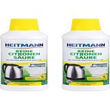 Heitmann Biyo Saf Limon Asidi, Banyo Ve Mutfak İçin Kireç Çözücü ve Yüzey Temizleyici Sıvı 500 ml x 2 Adet - 1 lt