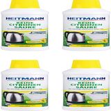 Heitmann Biyo Saf Limon Asidi, Banyo Ve Mutfak İçin Kireç Çözücü ve Yüzey Temizleyici Sıvı 500 ml x 4 Adet - 2 lt
