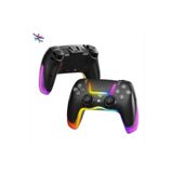 HEJARON LOBO PS4 Kol Kablosuz Gamepad Oyuncu Kol Çift Titreşim Eksenli RGB Mod/PS4 Switch PC Androd İphone