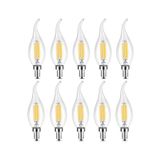 Heka 10'lu Filament Rustik Led Ampul Kıvrık Uç 8 Watt 3000k E14 Gün Işığı Erd-36x10