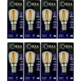 Heka 2W (22W) 2700K (Sarı Işık) E14 Duylu Led Rustik Ampul (8 Adet)