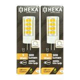 Heka 5W (35W) 3000K G4 Duylu Dim Edilebilir LED Kapsül Ampul, 2 Adet