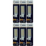 Heka (6 Adet) 7W (49W) 3000K (Gün Işığı) G9 Duylu Dim Edilebilir LED Kapsül Ampul - Sarı
