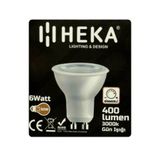 Heka 6W (50W) 3000K Sarı Işık GU10 Duylu Dim Edilebilir LED Spot Ampul