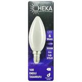 Heka 6W (51W) 3000K (Günışığı) E14 Duylu (İnce Duy) Soft Mum Ampul