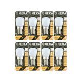 Heka 8 Adet 2W (14W) 3000K Sarı Işık E14 Duylu Dim Edilebilir LED Mini Ampul