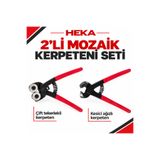 Heka CAM MOZAİK KERPETENİ SET KIRMA VE KESME ALMAN MALI