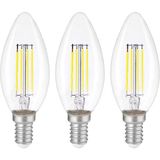 Heka Dekoratif Mum LED Avize Ampulü Rustik E14 6W 6500K Beyaz Işık 3'lü Erd-93 - 1 - 10 W