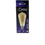 Heka LED Ampul 6 Watt 2500K E27 Gün Işığı Rustik Bohem Yüksek Işık Gücü Ampul - Günışığı - Beyaz