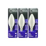 Heka LED Ampul, 6W (51W), 3000K, E14 Duylu, Soft Mum, 3 Adet
