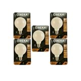 Heka LED Ampul, 9W (67W), 3000K Sarı Işık, E27 Duy, G95 Glop, 5 Adet