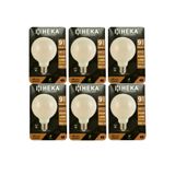 Heka LED Ampul, 9W (67W), 3000K Sarı Işık, E27 Duy, G95 Glop, 6 Adet