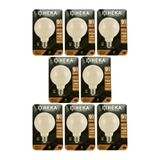 Heka LED Ampul, 9W (67W), 3000K Sarı Işık, E27 Duy, G95 Glop, 8 Adet