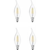 Heka LED Filament Rustik Ampul 6W Amber Işık - 4 Adet - Gün Işığı