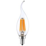 Heka Led Kıvrık Uç Ampul Filament Rustik Ampul 6w E14 (GÜN İŞIĞI)