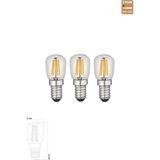 Heka Led Rustik Ampul E14 C7 Ampul 2W 2700K Gün Işığı 3'Lü Erd-69
