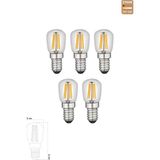 Heka Led Rustik Ampul E14 C7 Ampul 2W 2700K Gün Işığı 5'Li Erd-69