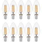 Heka Rustik LED Ampul 6W 3000K E14 Gün Işığı 10'lu C35 Şekli Enerji Tasarruflu Aydınlatma - 1 - 10 W