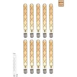 Heka Rustik Led Çubuk Ampul E27 8W 2500K Gün Işığı 10'Lu Erd-38