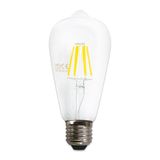 Heka St64 Şeffaf 6W E27 2700K Gün Işığı Led Ampul