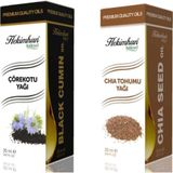 Hekimhan Bitkisel Çörekotu Yağı 20 Ml + Chıa Tohumu Yağı 20 Ml
